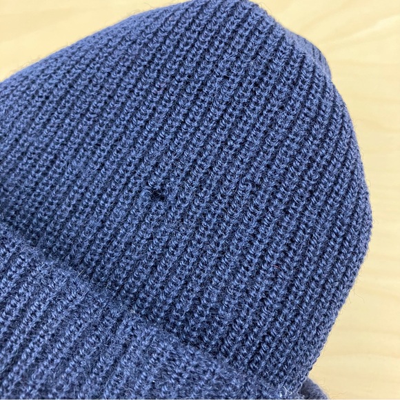 Vintage Wigwam Winter Beanie Hat 100% Pure Virgin Wool Navy Blue Made In USA - Picture 8 of 12